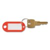 Advantus Key Tags Label Window, 0.88 x 0.19 x 2, Red, PK6, 6PK KEY98018